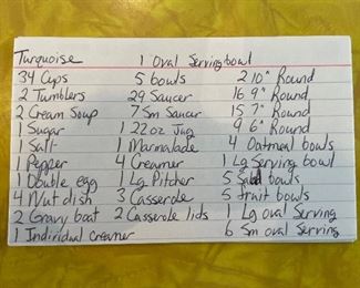 7_____Now $800 was $1,000 
Harlequin Turquoise 168 pieces&nbsp;