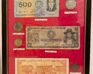 F_____BUY Collection at 1/2 OFF  FOR $410  the tags $26
Peru currency set