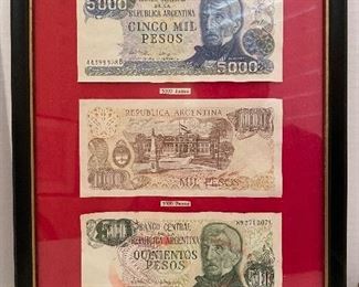 N___BUY Collection at 1/2 OFF FOR $410 the tags__$24
Argentina currency set 70s