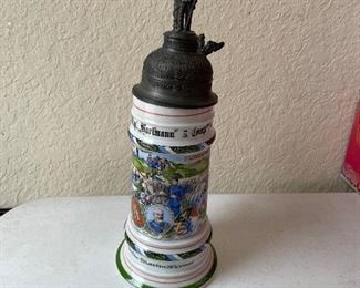 _____NOW 50% off the $40 
German stein - 12" tall to finial 
