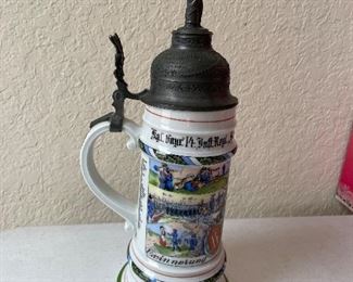 _____NOW 50% off the $40 
German stein - 12" tall to finial 