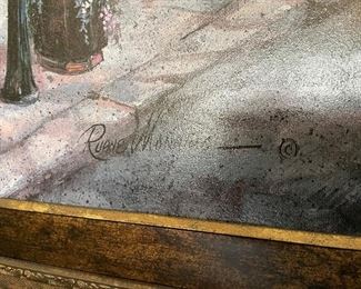 _____50% OFF NOW of $150
French street scene artwork 58x42