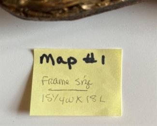 #1 - $375 Russian map dated 1550 - 15x18 frame