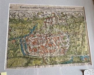 #5 - $295 - San Sebastian Munster Chateau Ifenbourg France 30Wx26T frame