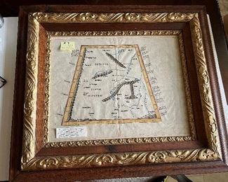 #7 - $150  Claudius Ptolemy Map of Southern Siberia 25x29 frame 
