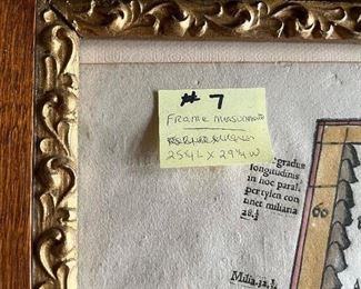 #7 - $150  Claudius Ptolemy Map of Southern Siberia 25x29 frame 