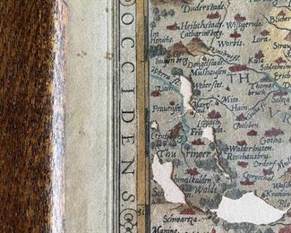 #8 - $100 - Sebastian Munster Map Vincenza Italy 29Wx25T As is 