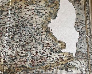 #8 - $100 - Sebastian Munster Map Vincenza Italy 29Wx25T As is 