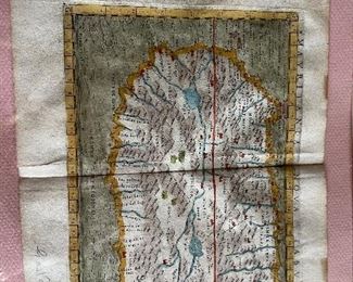 #9 - $295 - Giacomo Gastaldi c.1750 Map of Mardik-Dunkerque France 