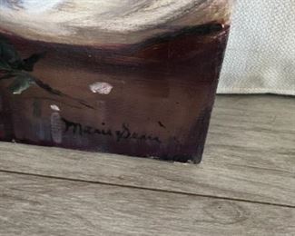 MS#2 - NOW $50 was $100 Sunflowers 18x23 3/4 Marie Kathleen Sears (1906-1986) Pensacola born Artist, lived in Houston TX. 