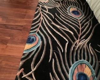 NOW $200 was $275 - Tropical wool rug in Guest Room 7'9"x10'6" Catalina Collection