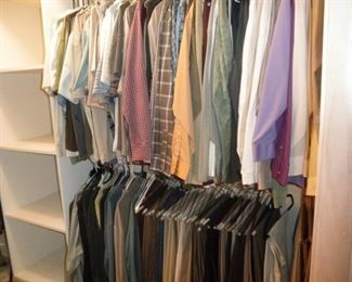 LOTS OF NICE MENS CLOTHES