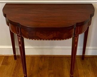 Henkle Harris Mahogany Myers card table
