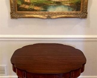 Henkle Harris Mahogany Myers card table