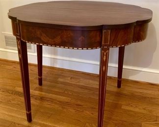 Henkle Harris Mahogany Myers card table