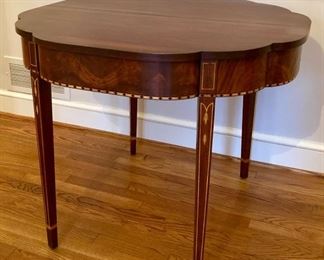 Henkle Harris Mahogany Myers card table