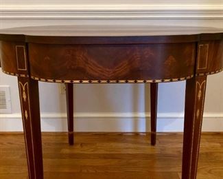 Henkle Harris Mahogany Myers card table