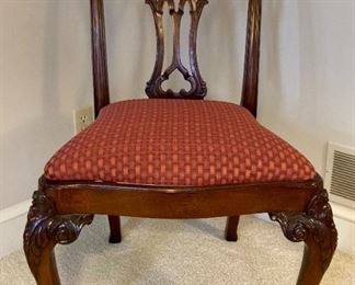 Ardley Hall claw and ball upholstered chair (set of 2)