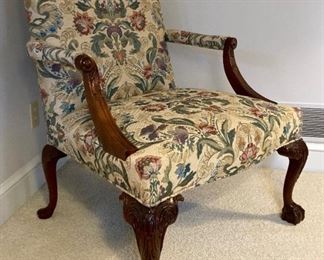Floral arm chair