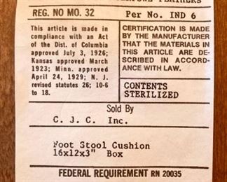 CJC tasselled foot stool