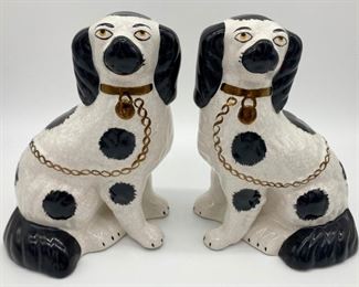 Set of 2 Staffordshire dogs