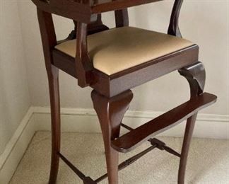 Madison Square Mahogany Chippendale high chair