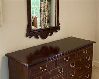 Councill Craftsmen dresser and Councill Craftsmen mirror