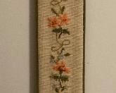Vintage hand-made embroidery bell pull
