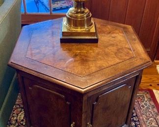Henredon hexagonal book table