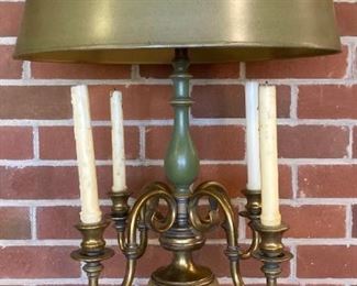 Vintage Frederick Cooper bouillotte candelabra lamp