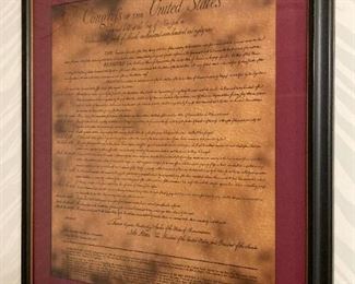 Framed Bill of Rights