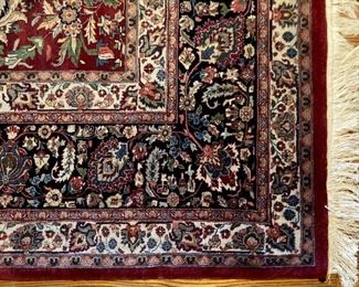 Zaki oriental area rug 10' x 14'3" hand-woven in India