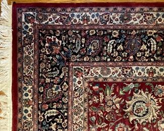 Zaki oriental area rug 10' x 14'3" hand-woven in India