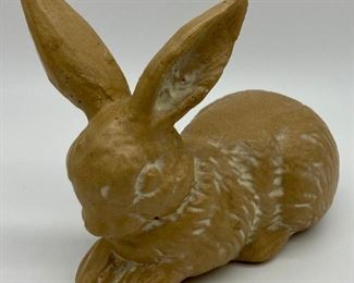 Vintage concrete rabbit