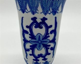 The Canton Collection by Two's Company blue and white vase