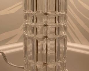 Vintage geometric glass lamp