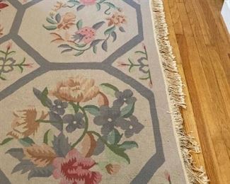 Zaki hand woven 8'9" x 11'9" area rug