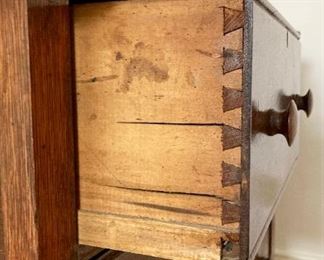 Antique wash stand with mirror