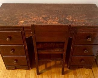Vintage desk and chair