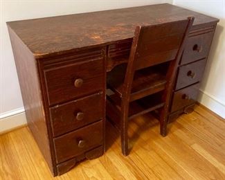 Vintage desk and chair