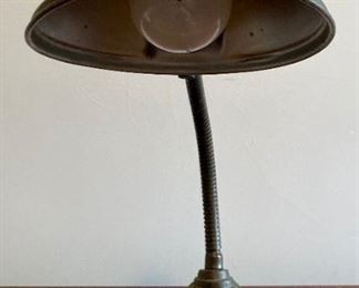 Vintage Art Deco brass lamp