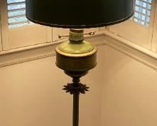 Vintage Toleware table lamp