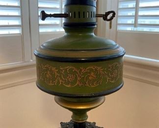 Vintage Toleware table lamp
