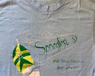 Vintage WFU Springfest 1981 t-shirt