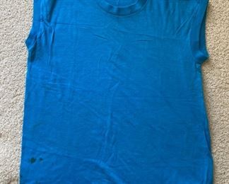 Vintage Kelly Kasuals blue sleeveless shirt
