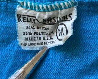 Vintage Kelly Kasuals blue sleeveless shirt