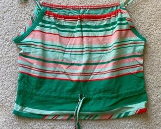 Vintage clothes including bathing suits, shorts, t-shirts, shirts, sweaters, pants, dresses and more