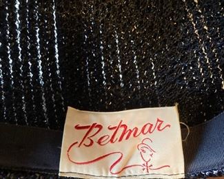 Vintage men's and women's hats including from but not limited to Betmar, Amy New York, Beaumann Endler, Mr. Kurt, Dana Marte, Collier Ellis & Co., Camelot, Musketeer, Resistol, Stetson, Wright's and more