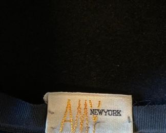 Vintage men's and women's hats including from but not limited to Betmar, Amy New York, Beaumann Endler, Mr. Kurt, Dana Marte, Collier Ellis & Co., Camelot, Musketeer, Resistol, Stetson, Wright's and more