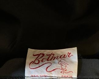 Vintage men's and women's hats including from but not limited to Betmar, Amy New York, Beaumann Endler, Mr. Kurt, Dana Marte, Collier Ellis & Co., Camelot, Musketeer, Resistol, Stetson, Wright's and more
